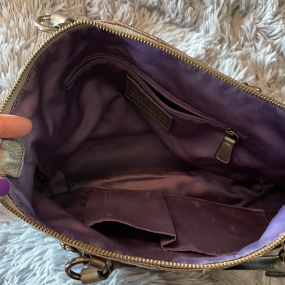 Metallic silver Coach bag - Picture 6 of 6